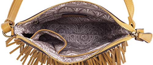 Image of B BRENTANO Vegan Fringed Crossbody Bag with Studs