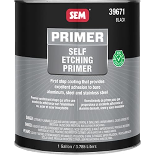 SEM 39671 VOC Black Self Etching Primer - 1 Gallon