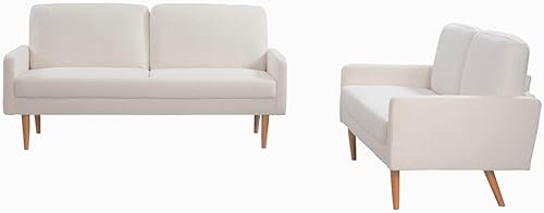 Miniatura 5 de Kent - Juego de sofá y sofá biplaza de terciopelo de 2 piezas, estilo europeo con un toque moderno y vintage, sofá tapizado de 5 plazas, asientos