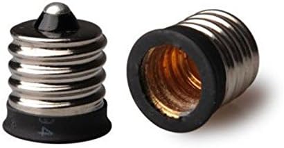 Yi Lighting Intermediate Screw E17 TO E12 Candle Candelabra E12 Base Screw Adapter Converter (3pcs/Pack)