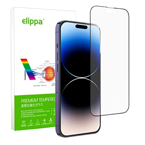 iPhone 14 Pro ガラスフィルム アンチグレア サラサラ感 反射防止 日本製強化ガラス 3D全面保護 液晶保護フィルム9H硬度・耐衝撃・気泡ゼロ・貼り付け簡単・指紋防止・眩しいさ防止・非光沢・ゲーム向け (6.1インチ(iPhone14Pro))