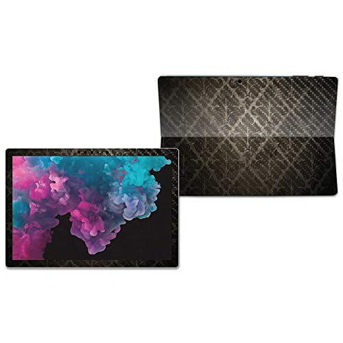 Image of MightySkins Carbon Fiber Skin for Microsoft Surface Pro 6 - Vintage Elegance | Protective, Durable Textured Carbon Fiber Finish | Easy to Apply, Remove, and Change Styles | Made in The USA