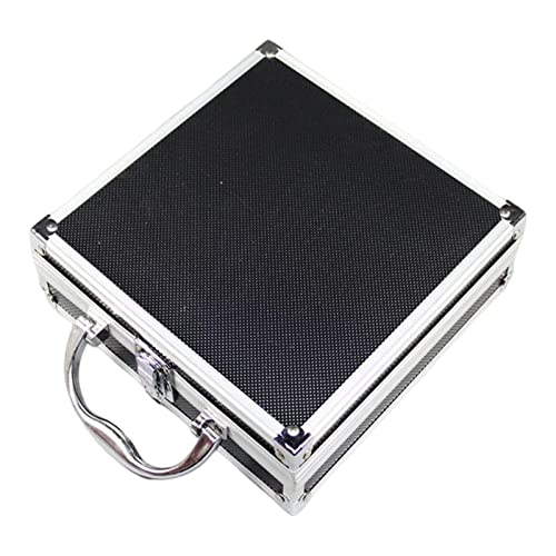 Wasserdichter Werkzeugkoffer Sicherheitskoffer Stoßfest mit Schaumstoff versiegelter Koffer Outdoor 215mmx215mmx65mm, Schwarz, 215x215x65mm