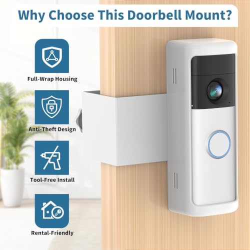 Image of Anti-Theft Doorbell Mount for Blink /Ring Battery Doorbell /Pro /Plus(2nd Gen)
