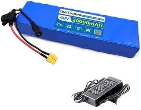 48V 20Ah E Bike Battery Pack con cargador, fuente de alimentación impermeable de iones de litio IPX6 para el scooter eléctrico, motocicleta, carrito de golf, proyectos de bricolaje, ciclo de vida larg