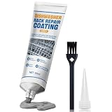 AllisWay Spülmaschinenkorb Rost Reparatur, Rostschreck für Spülmaschine, Geschirrspüler-Korb Reparatur Gummi, Hocheffiziente Reparatur, Dauerhaft, Entfernen Flugrost Geschirrspüler, Grau