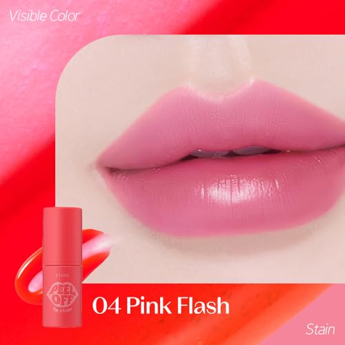 Image of ETUDE Dear Darling Peel Off Lip Stain (Pink Flash) - Teen girl gifts, Hydrating Hydrogel Tint, Fruity scent, Long Lasting & Waterproof, High Pigment, Easy Peel Off, All‑Day Color Lip Tattoo