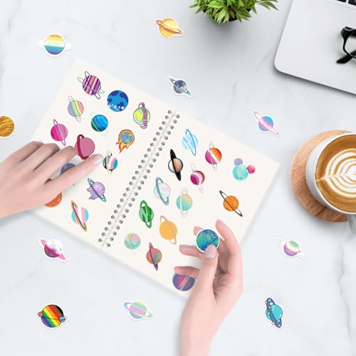 Álbum reutilizable para coleccionar pegamentos con 37 hojas de papel desprendible | Cuaderno organizador de almacenamiento de pegamentos en blanco A5, doble cara, para adultos, diario y planificador miniatura 5