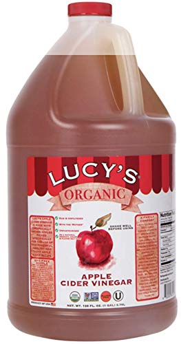 Lucy's Family Owned - USDA Organic NonGMO Raw Apple Cider Vinegar, Unfiltered, Unpasteurized