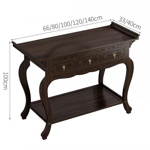 Table de méditation avec tiroir pour ordonner votre coin prière de salon - 3
