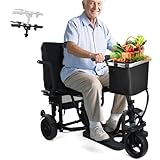 2026 New Folding Mobility Scooter, Auto Cruise Mode, Airline Approved Travel Mobility Scooter, No Assembly Required, Adjustable Handle Height Scooters for Seniors, with Basket, Cup Holde, Dust Cover