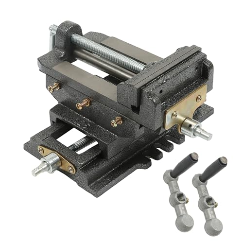 5 Inch Cross Slide Drill Press Vise double Way X-Y Heavy Duty Clamp Machine