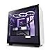 NZXT H7 - Boîtier PC Gaming Moyenne Tour ATX - Port I/O USB Type-C en Façade - Panneau Latéral à Dégagement Rapide - Montage Vertical du Processeur Graphique (GPU) - Noir/Blanc