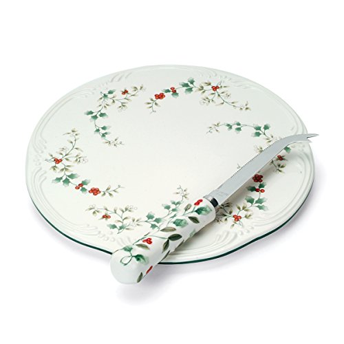 Pfaltzgraff Winterberry Cheese Tray with Slicer, Assorted