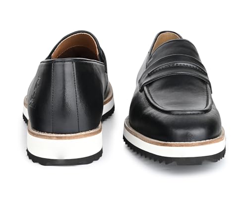 Image of LOUIS STITCH Smart Casual Shoes for Men | Ultra Lightweight and Comfortable | Eva Sole Cushioned Footbed Men's Loafers | LSMX-MC