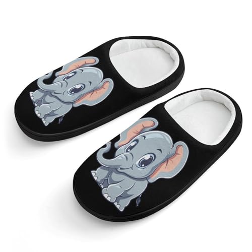 Cute Elephant Cute Cotton Slippers Anti-slip House Shoes Funny Slipper Indoor Outdoor