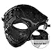 Nukinp Halloween Masquerade Mask for Womne Men Steampunk Cyborg Venetian Mask Half Face Punk Style Cosplay with Elastic Band for Halloween Costume Accessories Fashion Shows Night Club Birthday Par