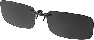 [GLSTOY] 偏光クリップオンサングラス 男女兼用 強力挟持 耐久素材 ドライブ 釣り用 メガネ対応 リムレス設計