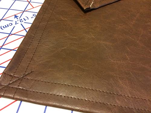 Furniture Recliner Protector For Headrest Of Chair, Saddle Brown Vinyl Home Decor, Gift For Living Room, Media Room, Man Cave, Anniversary, House Decor #TOP3