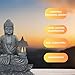 Dcmkimilv Buddha Outdoor Solar Figurine Decor Light, Meditation Small Elegant Garden Statues, Gifts for Mom, Halloween Décor Waterproof Patio Balcony Yard Lawn Ornament