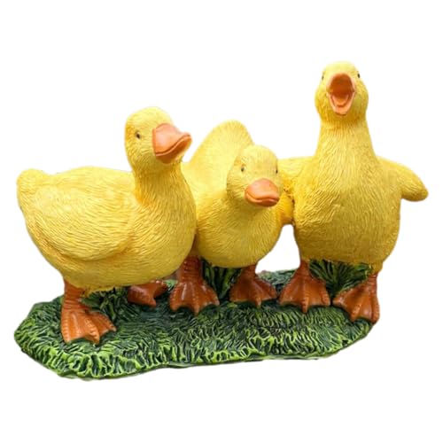 Toddmomy Adornos de Decoracion de Jardin Estatua artesanías de Pato de Resina Decoración del hogar Escultura de Pato de Resina decoración Artesanal de Animales Decoraciones para el hogar