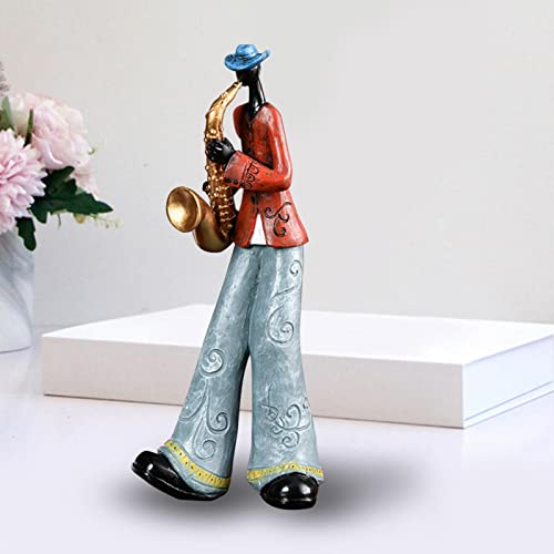 Generic Estátuas de resina de banda de rock estatuetas de músicos esculturas música arte personagem