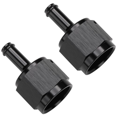 Adaptador manguera 10AN hembra a espiga 5/16 conector aluminio negro para combustible 4