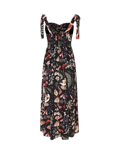 Womens Summer Dresses Sleeveless Casual Sundress with Tie Straps Women's Maxi Beach Dress Vacation Outfits for Woman4