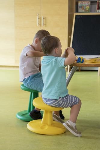 Image of Kore Preschool Wobble Stool, Flexible Seating, Ages 4-5, 12in, Purple | Wiggle chair for classroom and home boosts focus, improves posture, and provides an energy outlet; anti-tip base; Made in USA