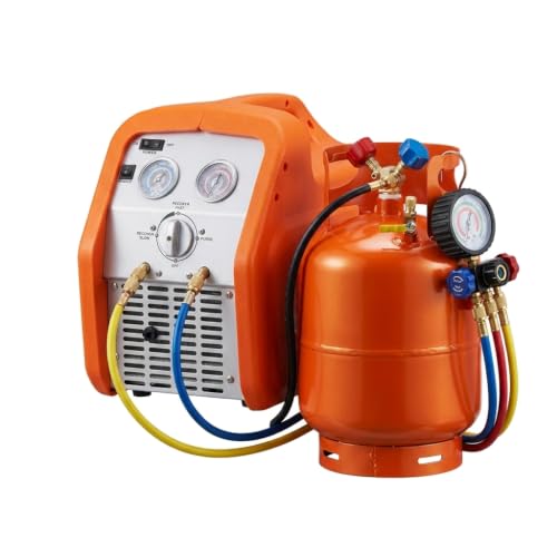Refrigerant Recovery Tank 30 LBS Capacity 400 PSI DOT-Certified Cylinder with Y-Valve for Liquid and Vapor High-Seali