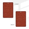 Felt Texture Terracotta Red Car Air Fresheners 4 Pcs Hanging Scented Cards Fragrance Scented Cards For Car Aromatherapy Tablets #2