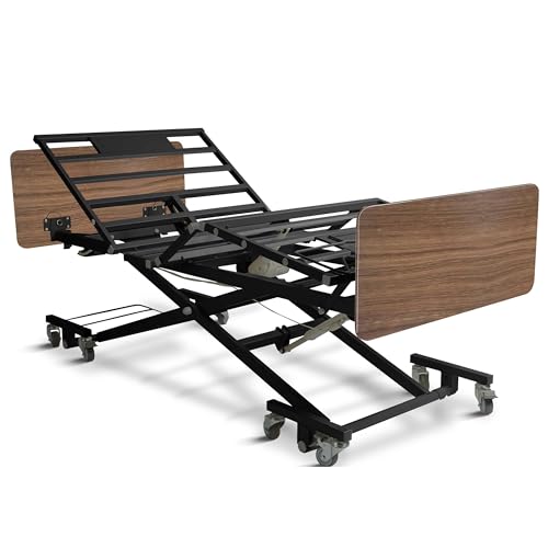 Ultra Low Electric Hospital Bed for Home Use with Qbar