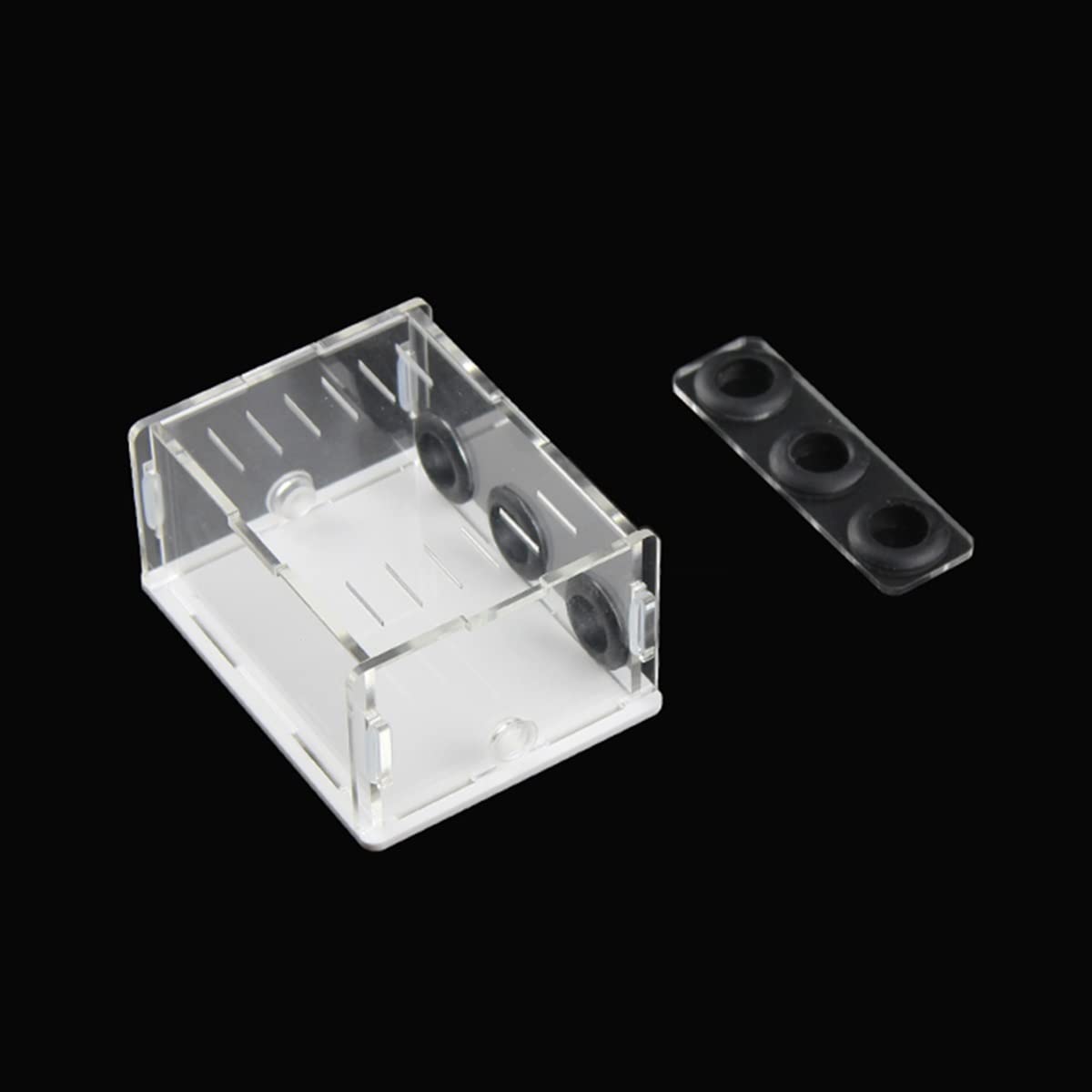 Ameisenzuchtbox, Ant Farm, 3 Reagenzglas Ant Farm Acryl Ant Nest Box Ant Castle Ants Queen Zuchthaus Villa Pädagogisches Formicarium Anthill Fütterung Werkstatt Zubehör für Kinder Studie der Ameise