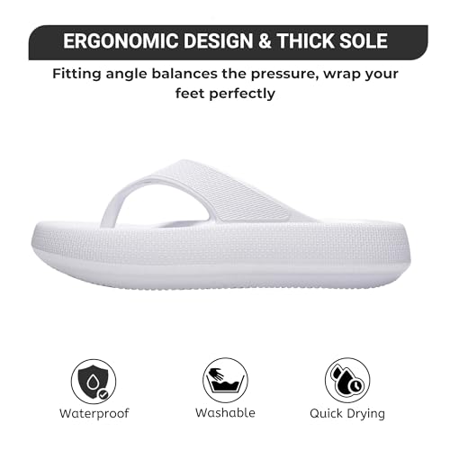 Project Cloud House Slippers Womens Sandals - Non-Slip and Lightweight Recovery Slippers for Women Beach Essentials Water Slides for Women (Pillow)3