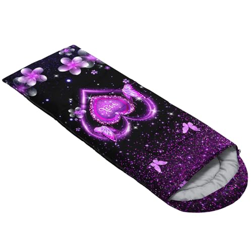 Image of QOOMO Ball Flower Camping Sleeping Bags,3 Season Warm & Cool Weather,Lightweight,Waterproof Sleeping Bags for Adults & Kids,Traveling,and Outdoors,Camping Gear Equipment