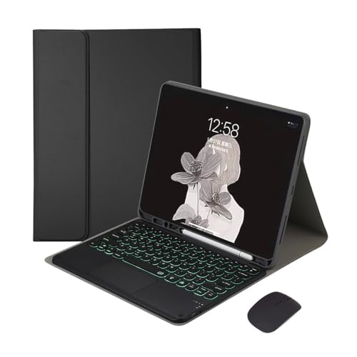 Teclado retroiluminado redondo para evitar errores de escritura en fundas de iPad Air 2