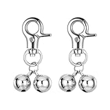 2 Stück Halsband-Glocken für Hunde und Katzen – Robuste Klingeln zur Ortung mit sicheren Druckverschlüssen. Praktisches Zubehör für blinde Hunde, kleines Haustier. Langlebiges Anhänger-Design.