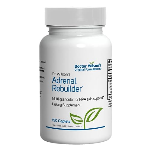 Doctor Wilsons Adrenal Rebuilder 150 Caplets Multiglandular Adrenal Cortex for Cortisol Adrenal and HPA Axis Support*