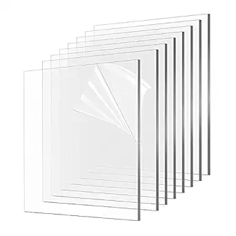 Ashani Creations clear acrylic glass sheet transparent 3mm Qty 1 panel for DIY craft window glass painting picture frames Face shields Signs Display Kids projects etc