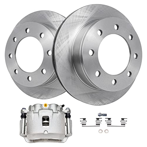 Image of Detroit Axle - Rear Disc Rotors Left Brake Caliper Replacement for 2006-2019 Chevrolet GMC Express Savana 2500 3500