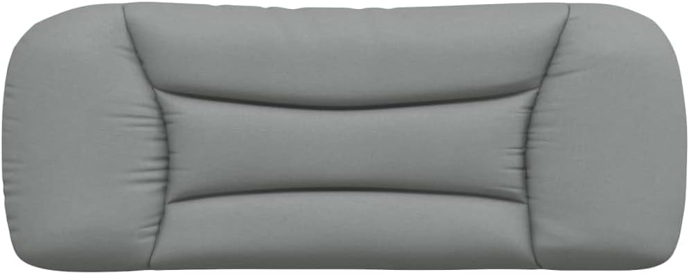 vidaXL Headboard Cushion Hvar, Upholstered Pillow Back Headboard, Hanging Headboard Pillow for Bedroom, Decorative Cushion Headboard, Light Gray Fabric