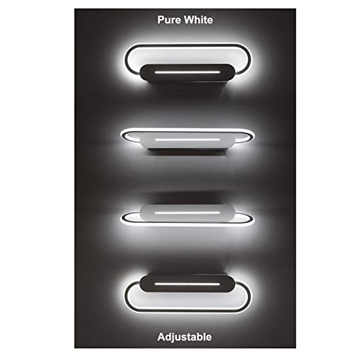 Luminaire de vanité LED blanc design de 46cm pour miroir de bain - 5