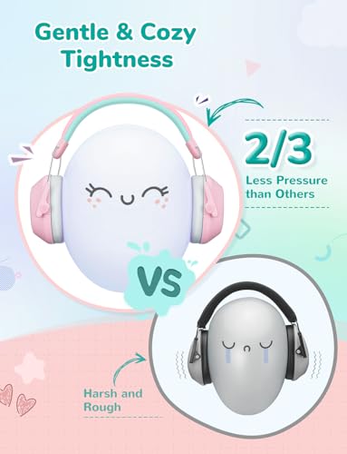 Image of iClever Noise Cancelling Headphones for Kids, SNR 29dB Safety Noise Reduction Ear Muffs for Autism Sensory &Concentration Aid, Ear Hearing Protection for Fireworks /Event /Monster Truck /Concert