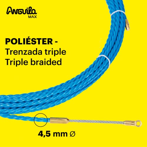Anguilla Max Polyester Triple Tressé Ø4,5 mm aiguille haute flexibilité anti-blocage - 7