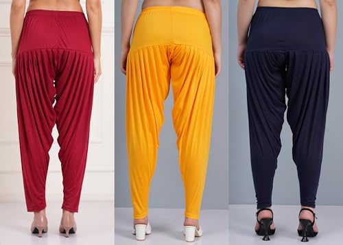 Image of Buy That Trendz Patiala Salwar for Women Relaxed Fit Viscose Patiyala Salwar Harem Bottom Pants