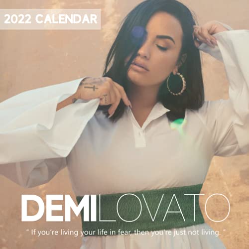 2022 Calendar: Demi Lovato -18-month Calendar 2022 from Jul 2021 to Dec 2022 in mini size 7x7