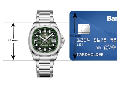Image of NAVIFORCE NF9240 Square Unique Temperament Strap with dial Analog Watch