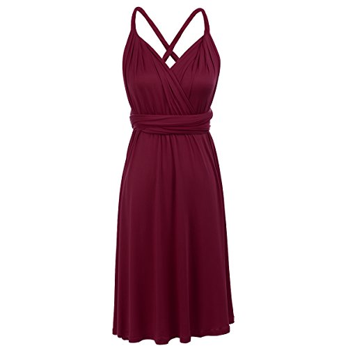 Encuentra la mejor selección de Vestido color burdeos comprados en linea. 5 Imagen adicional