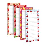 Set De Libretas Rayadas – Papel 21,5 X 9 Cm | Blocs Denotascon Diseño Defrutas Blocs Denotas Desprendibles Ɓlocs Denotas Pequeños | Para Lista De Compras, Tareas, Notas, Escuela, Oficina, Vida Co