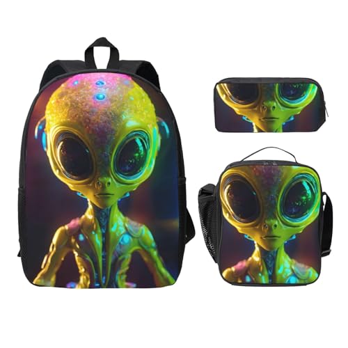 Sac à dos Alien Planet EdWal léger pour éviter le mal de dos au collège avec sac-repas